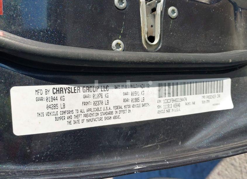 Photo 9 of 2013 Dodge Dart SXT (VIN 1C3CDFBH0DD194474)