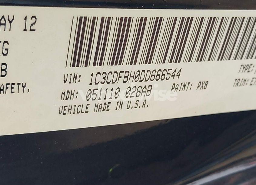 Photo 9 of 2013 Dodge Dart SXT (VIN 1C3CDFBH0DD666544)