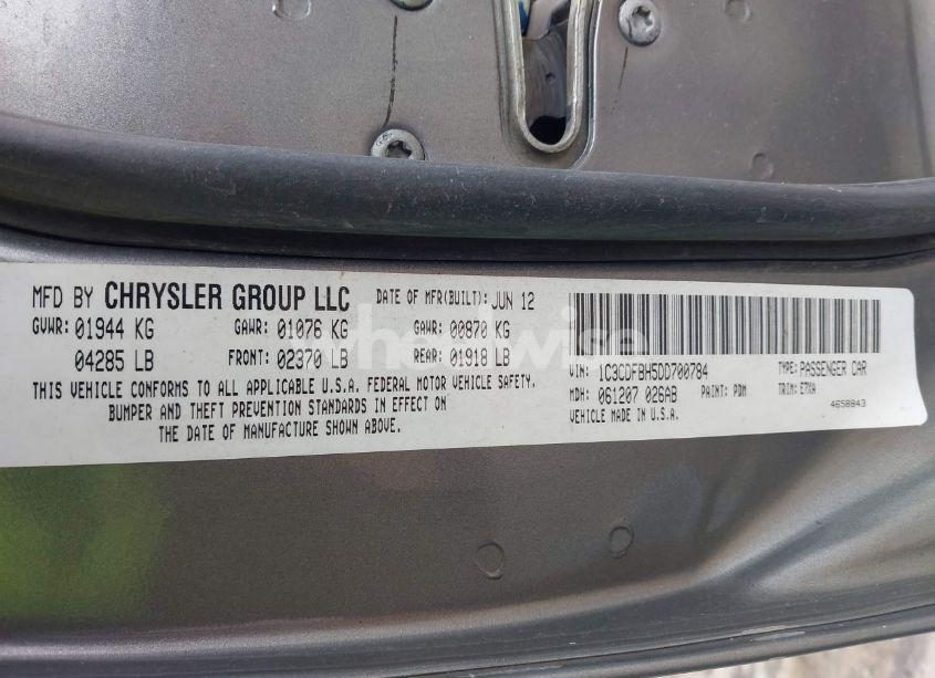 Photo 9 of 2013 Dodge Dart SXT (VIN 1C3CDFBH5DD700784)