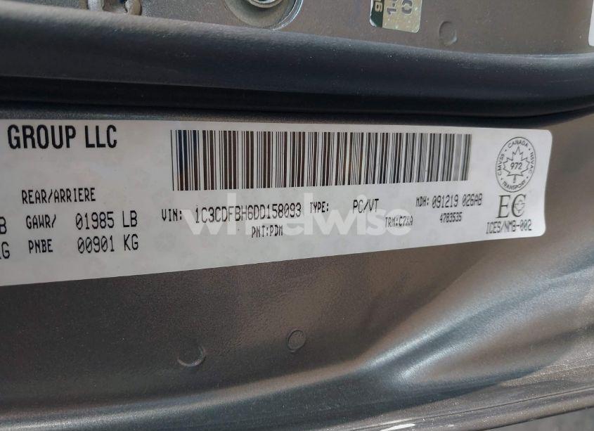 Photo 9 of 2013 Dodge Dart SXT/RALLYE (VIN 1C3CDFBH6DD158093)