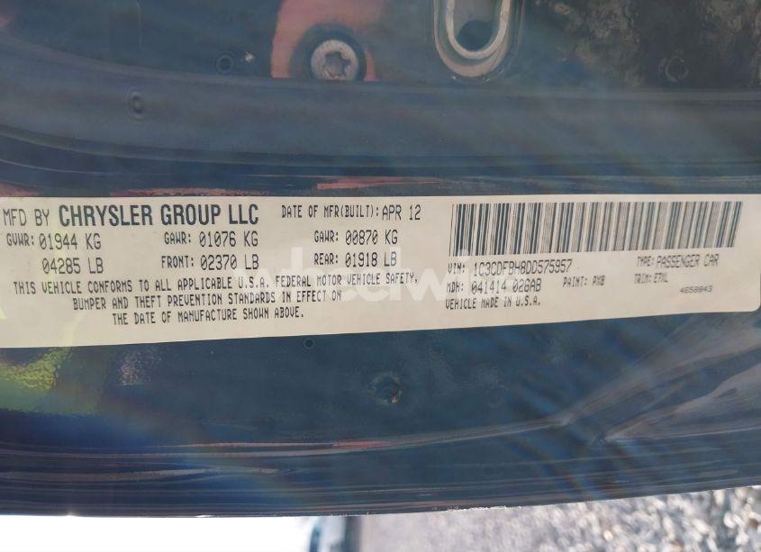 Photo 9 of 2013 Dodge Dart SXT (VIN 1C3CDFBH8DD575957)