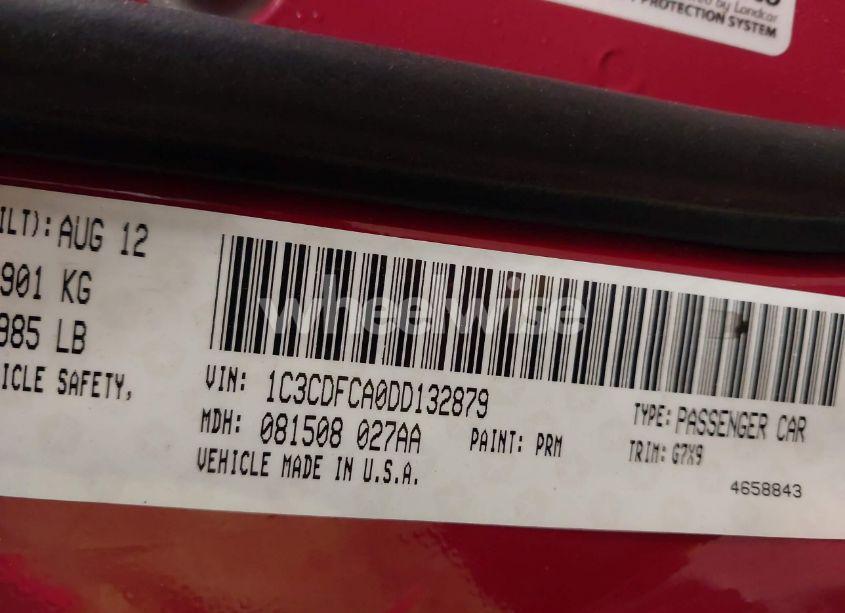 Photo 9 of 2013 Dodge Dart LIMITED (VIN 1C3CDFCA0DD132879)