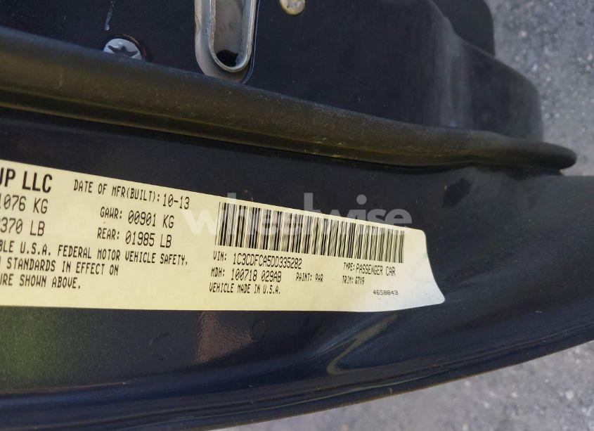 Photo 9 of 2013 Dodge Dart LIMITED (VIN 1C3CDFCA5DD335282)