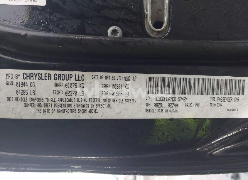 Photo 9 of 2013 Dodge Dart LIMITED (VIN 1C3CDFCA7DD157424)