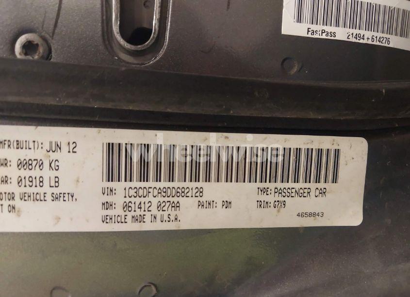 Photo 9 of 2013 Dodge Dart LIMITED (VIN 1C3CDFCA9DD682128)