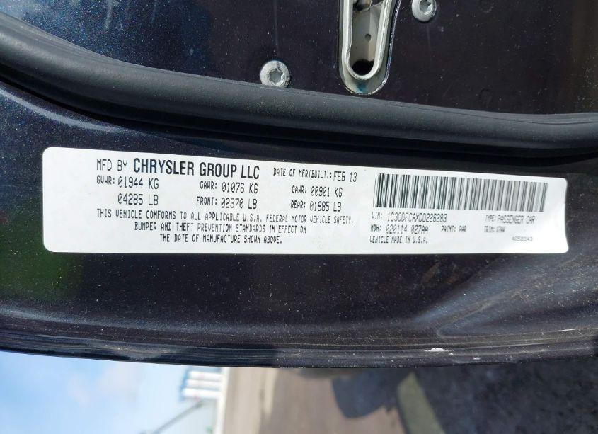 Photo 9 of 2013 Dodge Dart LIMITED (VIN 1C3CDFCAXDD226283)