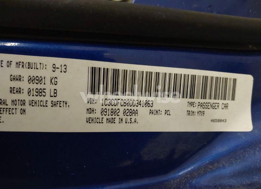 Photo 9 of 2013 Dodge Dart GT (VIN 1C3CDFCB0DD341063)