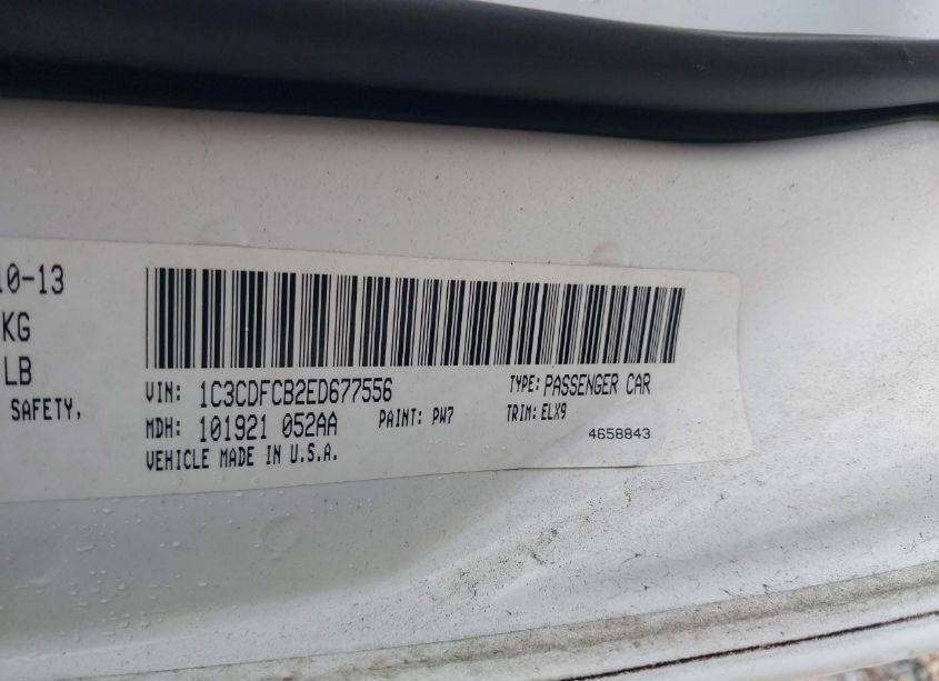 Photo 9 of 2014 Dodge Dart LIMITED (VIN 1C3CDFCB2ED677556)