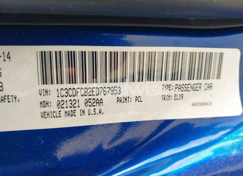 Photo 9 of 2014 Dodge Dart LIMITED (VIN 1C3CDFCB2ED767953)