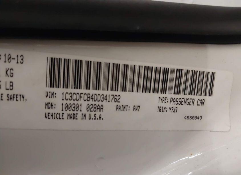 Photo 9 of 2013 Dodge Dart GT (VIN 1C3CDFCB4DD341762)