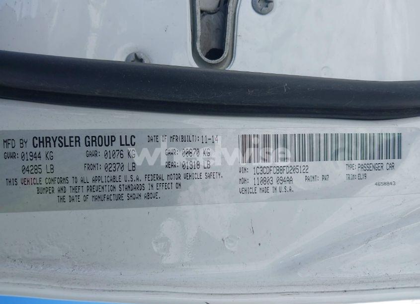 Photo 9 of 2015 Dodge Dart LIMITED (VIN 1C3CDFCB8FD205122)