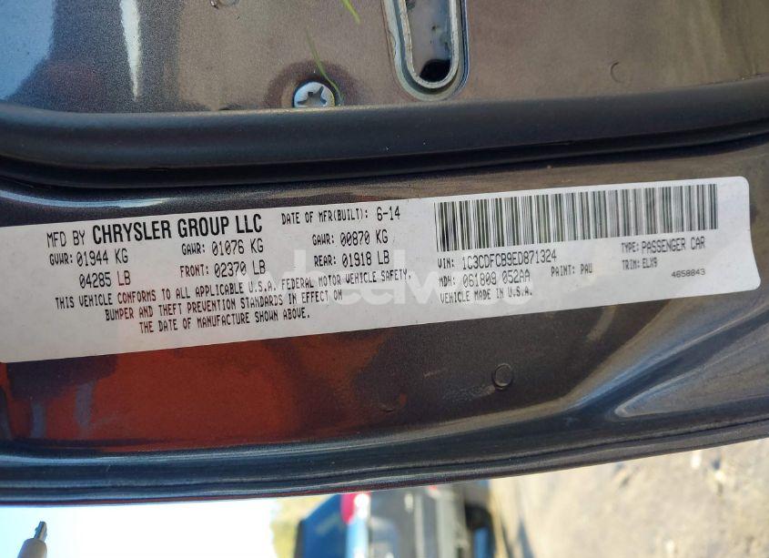 Photo 9 of 2014 Dodge Dart LIMITED (VIN 1C3CDFCB9ED871324)