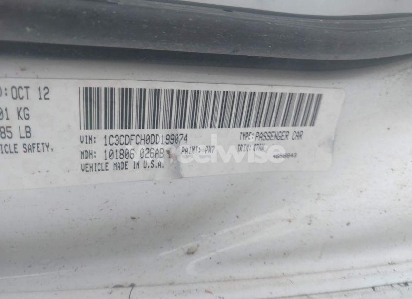 Photo 9 of 2013 Dodge Dart LIMITED (VIN 1C3CDFCH0DD199074)