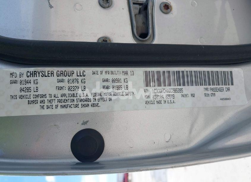 Photo 9 of 2013 Dodge Dart LIMITED (VIN 1C3CDFCH1DD285395)