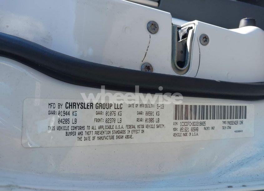 Photo 9 of 2013 Dodge Dart LIMITED (VIN 1C3CDFCH3DD318025)