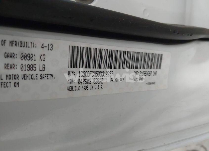 Photo 9 of 2013 Dodge Dart LIMITED (VIN 1C3CDFCH5DD312257)