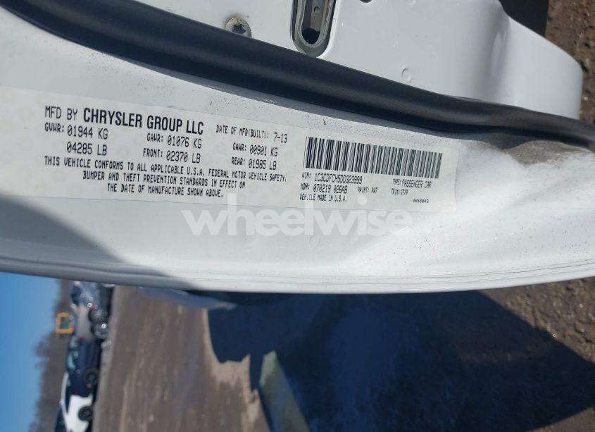 Photo 9 of 2013 Dodge Dart LIMITED (VIN 1C3CDFCH5DD323999)