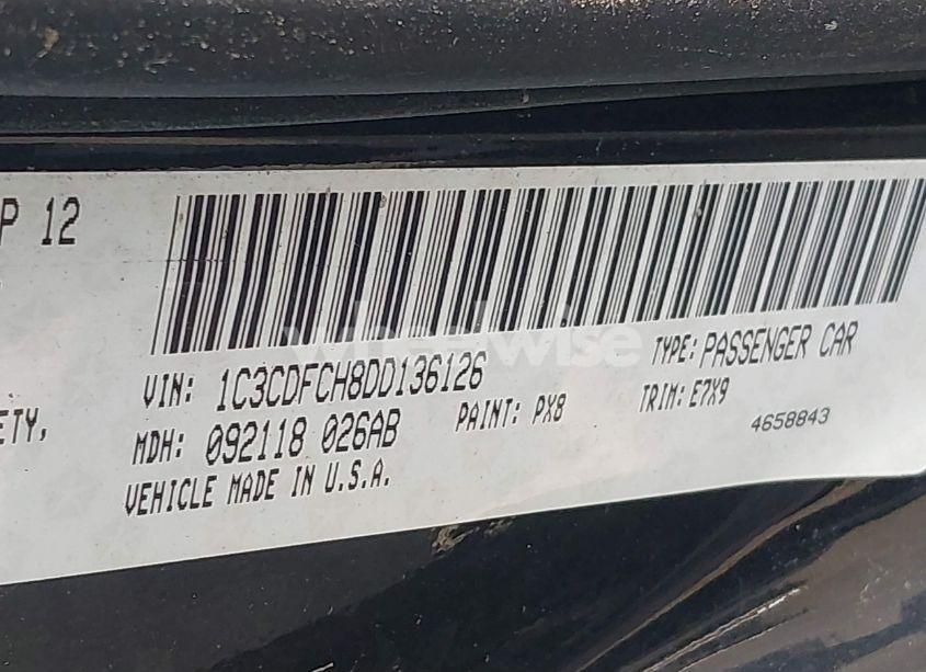 Photo 9 of 2013 Dodge Dart LIMITED/GT (VIN 1C3CDFCH8DD136126)