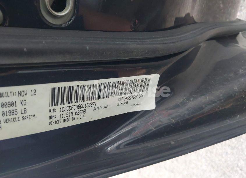 Photo 9 of 2013 Dodge Dart LIMITED (VIN 1C3CDFCH8DD156974)