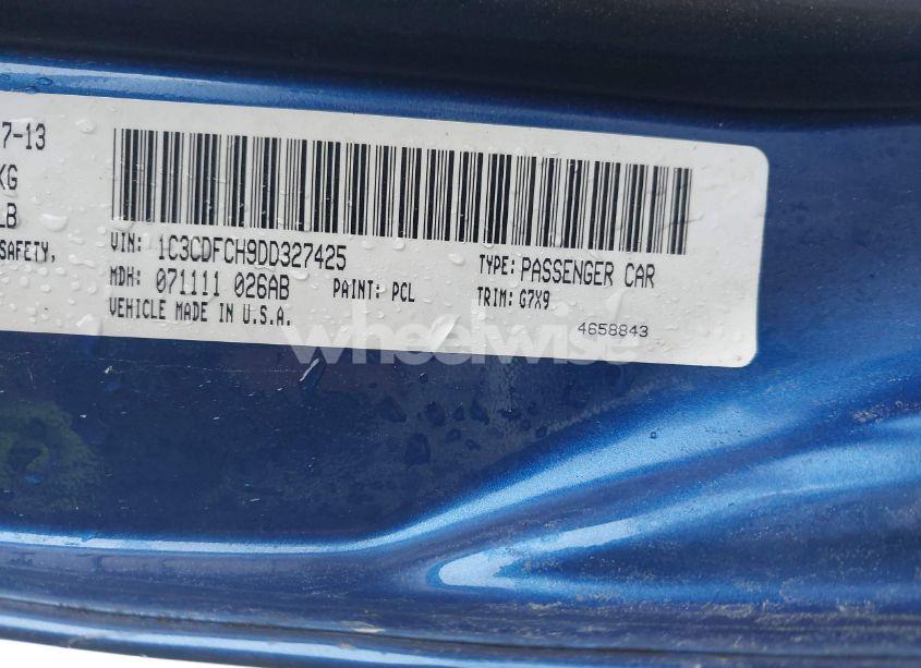 Photo 9 of 2013 Dodge Dart LIMITED (VIN 1C3CDFCH9DD327425)