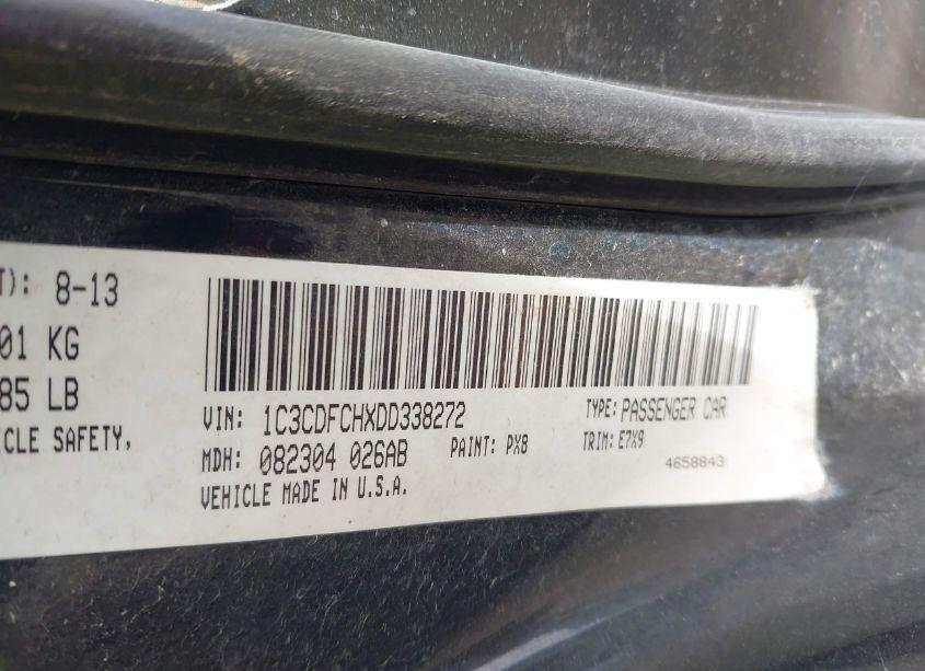 Photo 9 of 2013 Dodge Dart LIMITED (VIN 1C3CDFCHXDD338272)