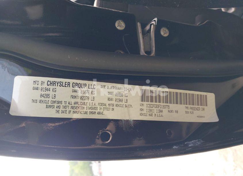 Photo 9 of 2015 Dodge Dart GT (VIN 1C3CDFEB3FD193779)