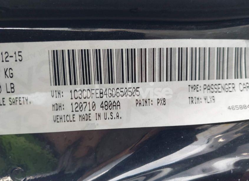 Photo 9 of 2016 Dodge Dart GT (VIN 1C3CDFEB4GD650505)