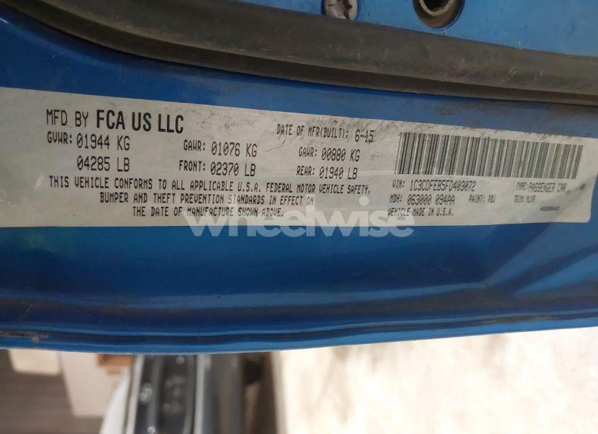 Photo 9 of 2015 Dodge Dart GT (VIN 1C3CDFEB5FD403072)