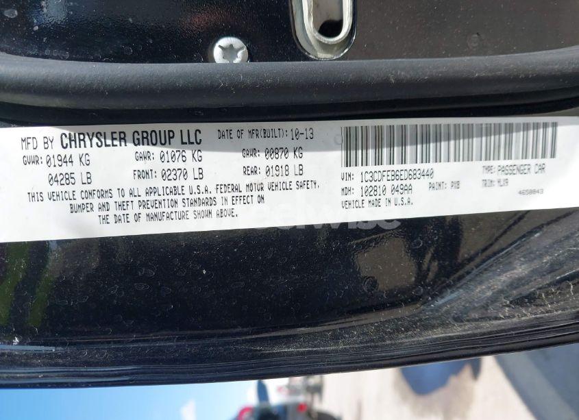 Photo 9 of 2014 Dodge Dart GT (VIN 1C3CDFEB6ED683440)