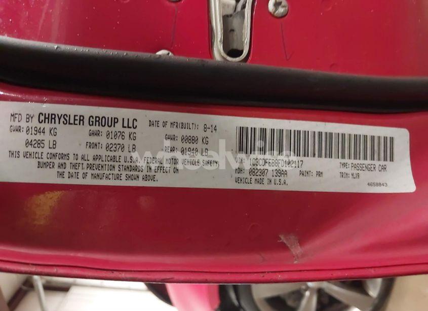 Photo 8 of 2015 Dodge Dart GT (VIN 1C3CDFEB8FD102117)