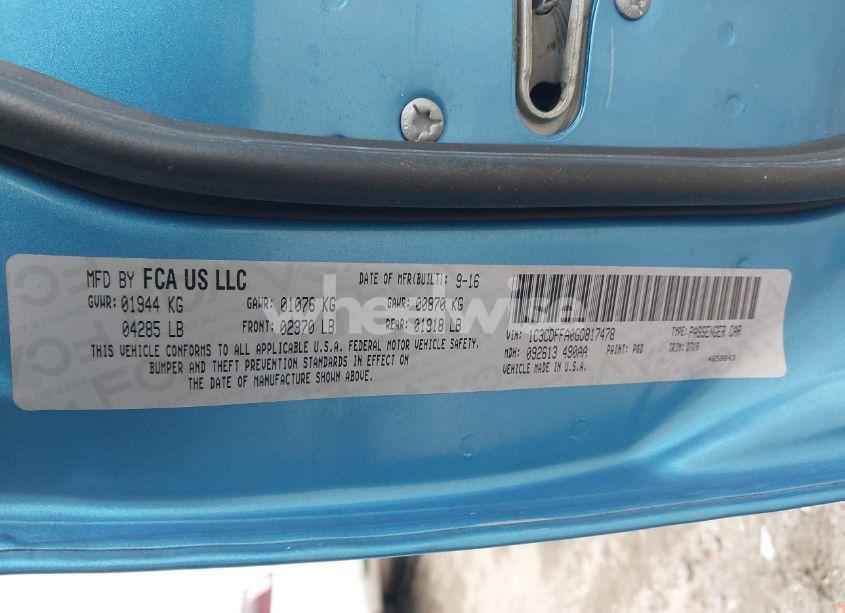 Photo 9 of 2016 Dodge Dart SXT SPORT (VIN 1C3CDFFA0GD817478)