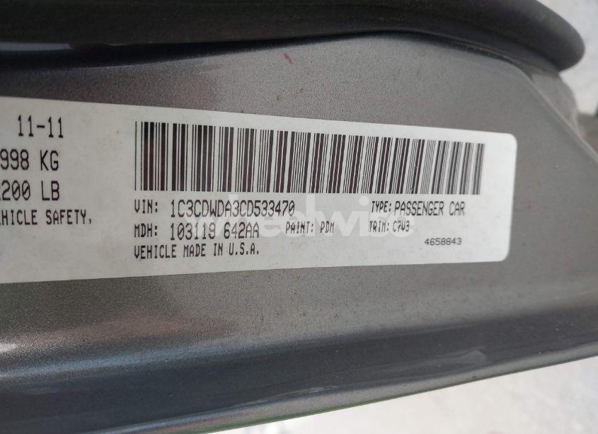 Photo 9 of 2012 Dodge Caliber SXT (VIN 1C3CDWDA3CD533470)