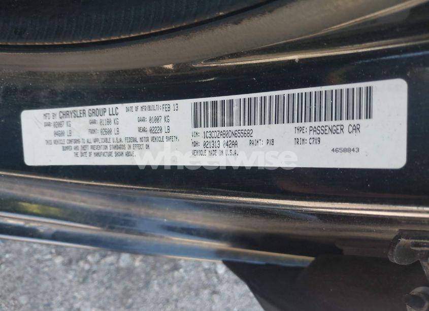 Photo 9 of 2013 Dodge Avenger SE (VIN 1C3CDZAB0DN655682)