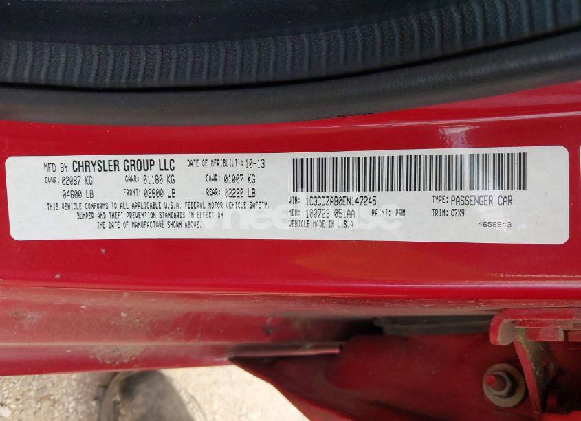 Photo 9 of 2014 Dodge Avenger SE (VIN 1C3CDZAB0EN147245)