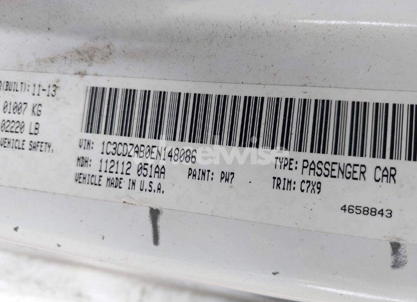 Photo 9 of 2014 Dodge Avenger SE (VIN 1C3CDZAB0EN148086)