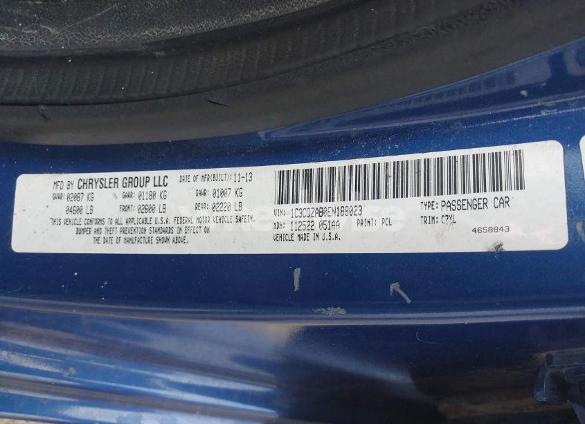 Photo 9 of 2014 Dodge Avenger SE (VIN 1C3CDZAB0EN188023)