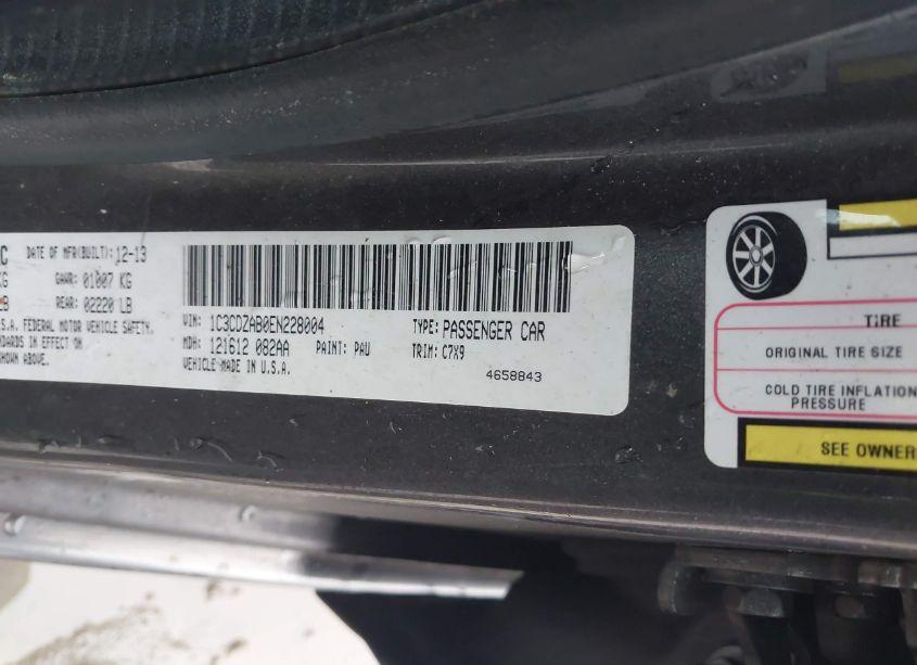 Photo 9 of 2014 Dodge Avenger SE (VIN 1C3CDZAB0EN228004)