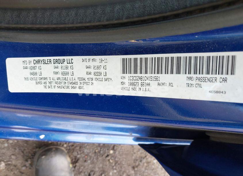 Photo 9 of 2012 Dodge Avenger SE (VIN 1C3CDZAB1CN151561)