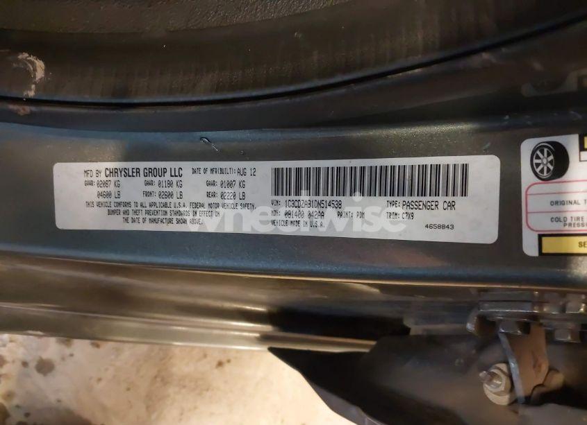 Photo 9 of 2013 Dodge Avenger SE (VIN 1C3CDZAB1DN514538)