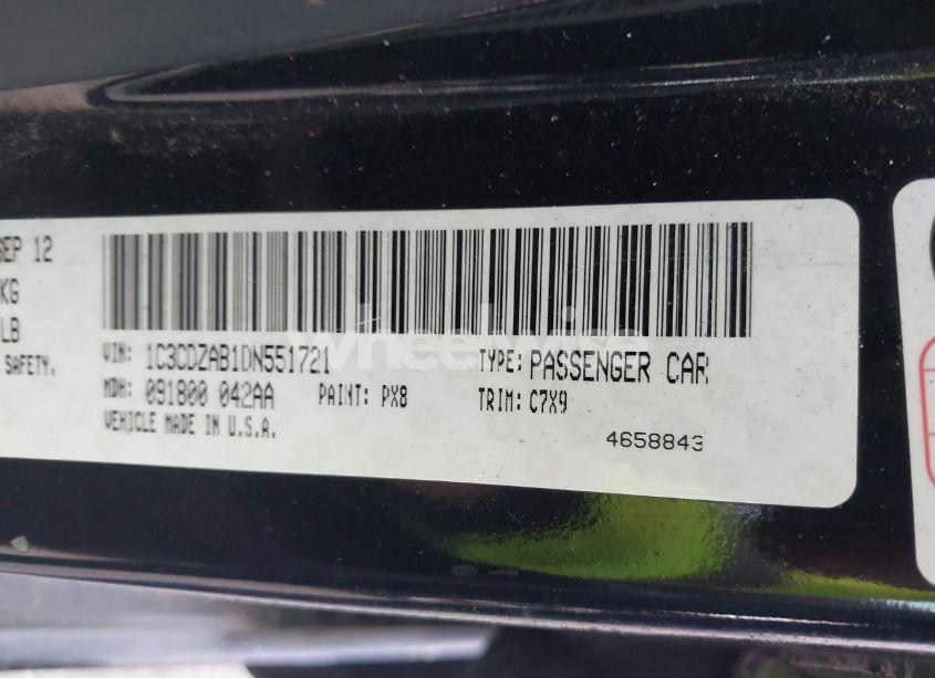 Photo 9 of 2013 Dodge Avenger SE (VIN 1C3CDZAB1DN551721)