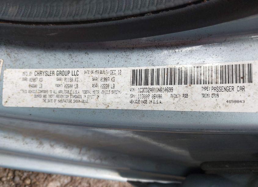 Photo 9 of 2013 Dodge Avenger SE (VIN 1C3CDZAB1DN610699)