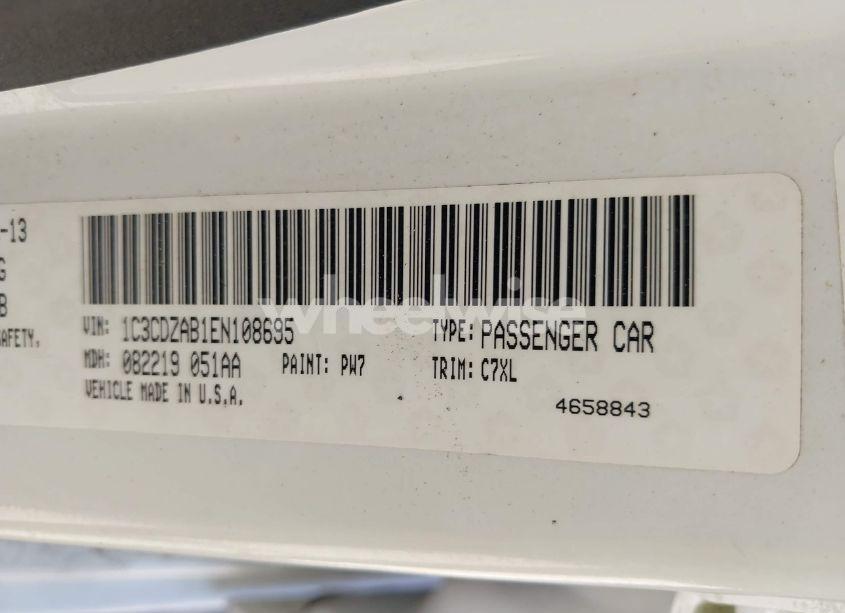 Photo 9 of 2014 Dodge Avenger SE (VIN 1C3CDZAB1EN108695)