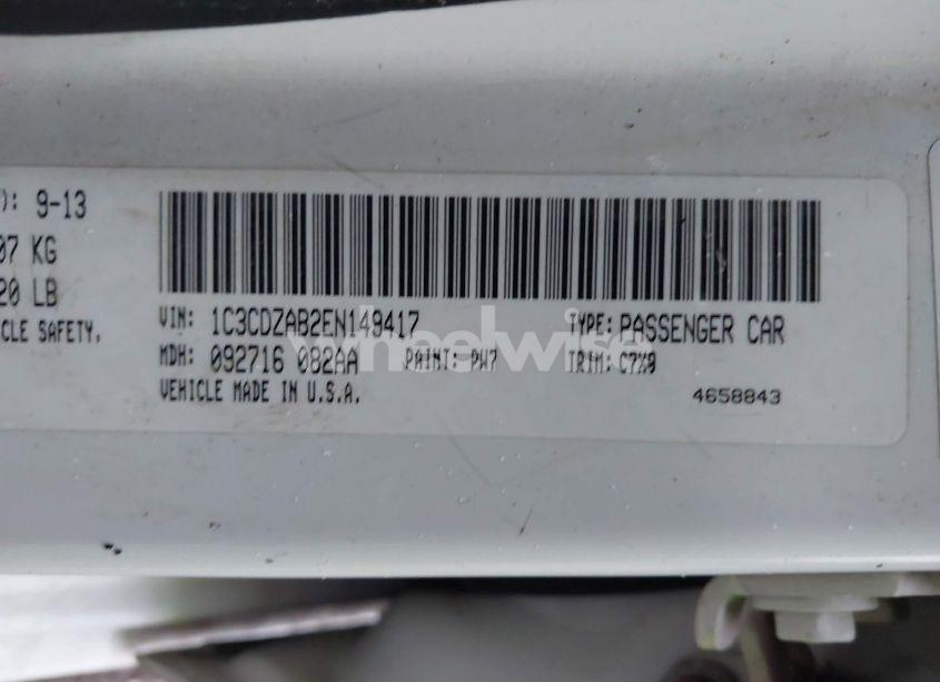 Photo 9 of 2014 Dodge Avenger SE (VIN 1C3CDZAB2EN149417)