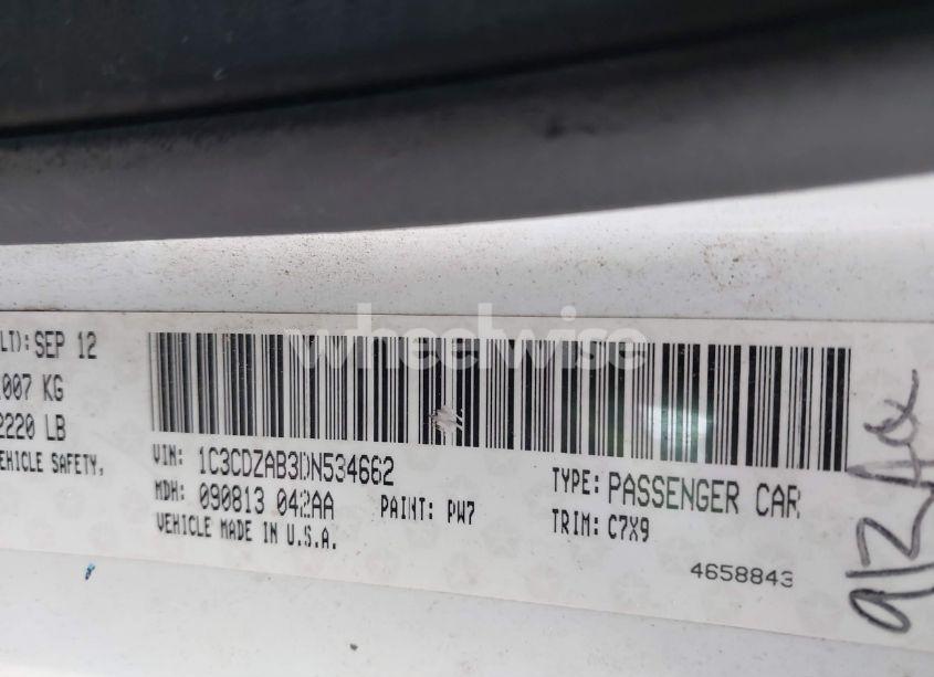 Photo 9 of 2013 Dodge Avenger SE (VIN 1C3CDZAB3DN534662)