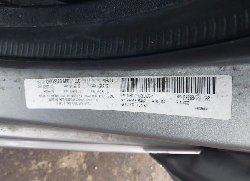 Photo 9 of 2013 Dodge Avenger SE (VIN 1C3CDZAB3DN657944)