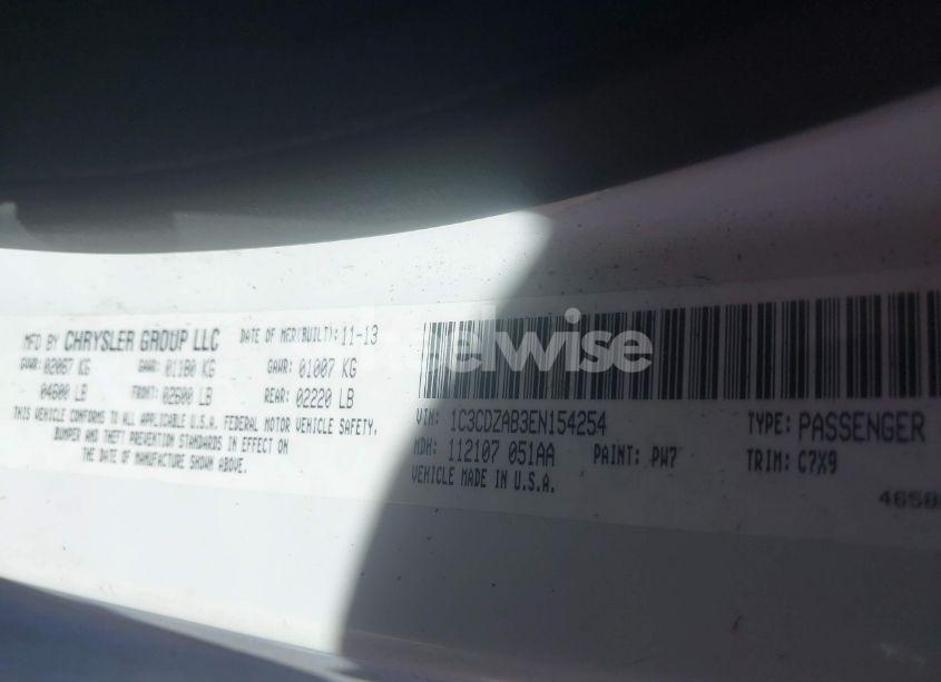 Photo 9 of 2014 Dodge Avenger SE (VIN 1C3CDZAB3EN154254)