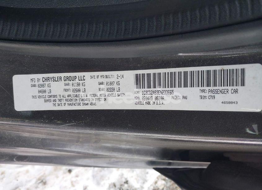 Photo 9 of 2014 Dodge Avenger SE (VIN 1C3CDZAB3EN233665)