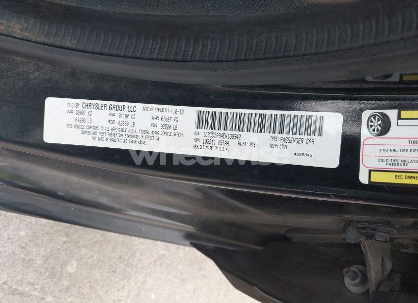 Photo 9 of 2014 Dodge Avenger SE (VIN 1C3CDZAB4EN139942)