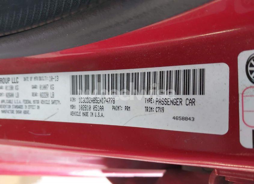 Photo 9 of 2014 Dodge Avenger SE (VIN 1C3CDZAB5EN174778)