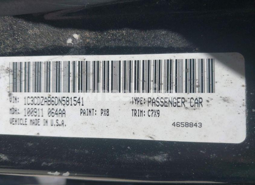 Photo 9 of 2013 Dodge Avenger SE (VIN 1C3CDZAB6DN581541)